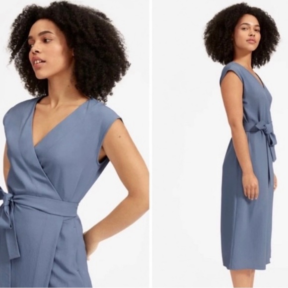 Everlane GoWeave Sleeveless Wrap Dress - Picture 5 of 9